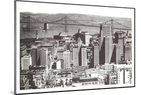 Oakland Bay Bridge, San Francisco, California-null-Mounted Art Print