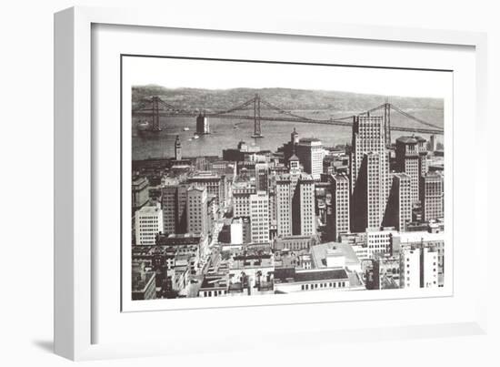 Oakland Bay Bridge, San Francisco, California-null-Framed Premium Giclee Print