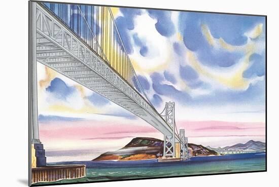 Oakland Bay Bridge-null-Mounted Art Print