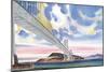 Oakland Bay Bridge-null-Mounted Art Print