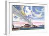 Oakland Bay Bridge-null-Framed Premium Giclee Print