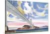 Oakland Bay Bridge-null-Stretched Canvas