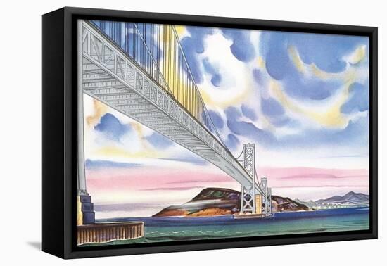 Oakland Bay Bridge-null-Framed Stretched Canvas