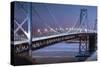 Oakland Bridge 2 Color-Moises Levy-Stretched Canvas