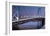 Oakland Bridge 2 Color-Moises Levy-Framed Photographic Print