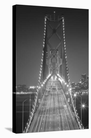 Oakland Bridge 3 BW-Moises Levy-Stretched Canvas