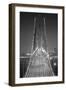 Oakland Bridge 3 BW-Moises Levy-Framed Photographic Print