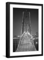 Oakland Bridge 3 BW-Moises Levy-Framed Photographic Print