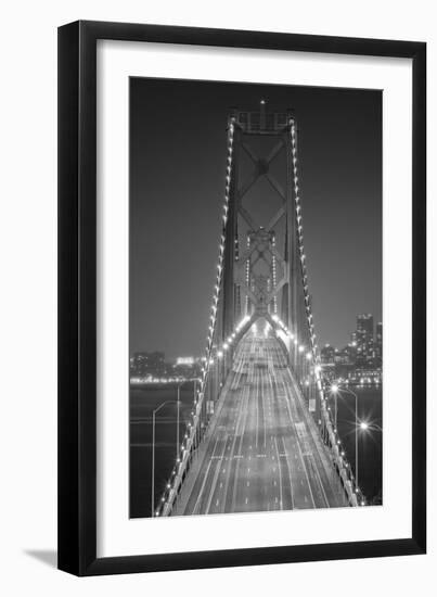 Oakland Bridge 3 BW-Moises Levy-Framed Photographic Print