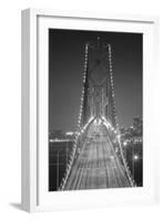 Oakland Bridge 3 BW-Moises Levy-Framed Photographic Print