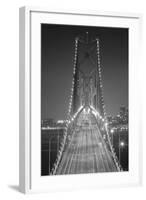 Oakland Bridge 3 BW-Moises Levy-Framed Photographic Print