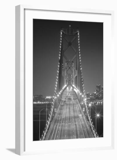 Oakland Bridge 3 BW-Moises Levy-Framed Photographic Print