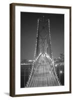 Oakland Bridge 3 BW-Moises Levy-Framed Photographic Print