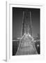 Oakland Bridge 3 BW-Moises Levy-Framed Photographic Print