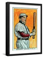 Oakland, CA, Oakland Pacific Coast League, Maggert, Baseball Card-Lantern Press-Framed Art Print