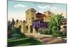 Oakland, California - Exterior View of Santa Fe Train Depot-Lantern Press-Mounted Art Print