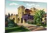 Oakland, California - Exterior View of Santa Fe Train Depot-Lantern Press-Mounted Art Print