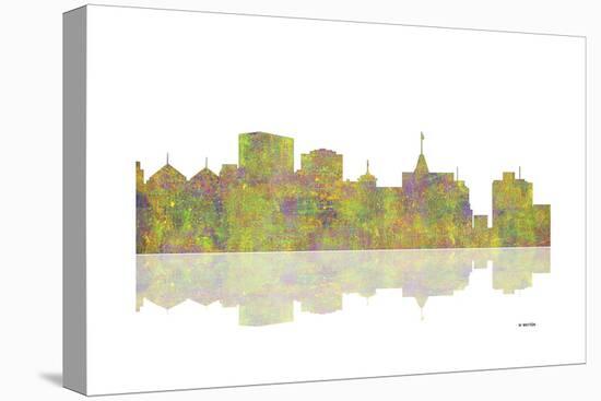 Oakland California Skyline 1-Marlene Watson-Stretched Canvas