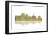 Oakland California Skyline 1-Marlene Watson-Framed Giclee Print