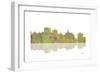 Oakland California Skyline 1-Marlene Watson-Framed Giclee Print