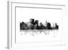 Oakland California Skyline BG 1-Marlene Watson-Framed Giclee Print