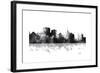 Oakland California Skyline BG 1-Marlene Watson-Framed Giclee Print