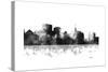 Oakland California Skyline BG 1-Marlene Watson-Stretched Canvas