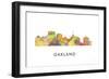 Oakland California Skyline-Marlene Watson-Framed Giclee Print