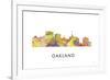 Oakland California Skyline-Marlene Watson-Framed Giclee Print