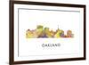 Oakland California Skyline-Marlene Watson-Framed Giclee Print