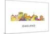 Oakland California Skyline-Marlene Watson-Mounted Giclee Print