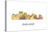 Oakland California Skyline-Marlene Watson-Stretched Canvas