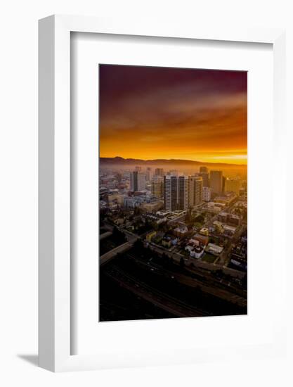 Oakland Downtown Mellow Burn Mood East Bay-Vincent James-Framed Photographic Print