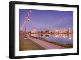 Oakland Lakeside Path, Lake Merritt-Vincent James-Framed Photographic Print