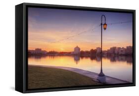 Oakland Lakeside Scene-Vincent James-Framed Stretched Canvas