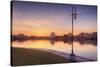 Oakland Lakeside Scene-Vincent James-Stretched Canvas