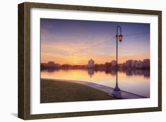 Oakland Lakeside Scene-Vincent James-Framed Photographic Print