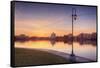 Oakland Lakeside Scene-Vincent James-Framed Stretched Canvas