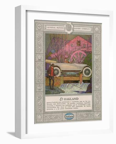 Oakland, Magazine Advertisement, USA, 1920-null-Framed Giclee Print