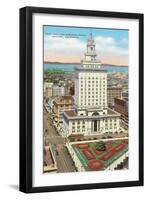 Oakland Memorial Plaza-null-Framed Art Print