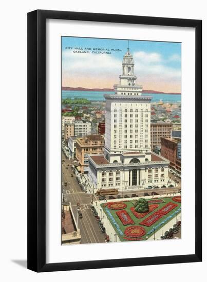 Oakland Memorial Plaza-null-Framed Art Print