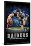 OAKLAND RAIDERS - END ZONE 17-null-Lamina Framed Poster