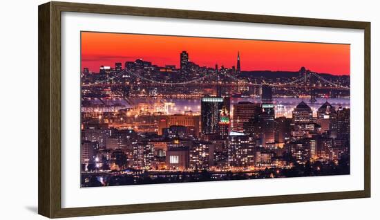 Oakland SF Twilight-Greg Linhares-Framed Photographic Print