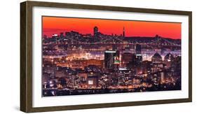 Oakland SF Twilight-Greg Linhares-Framed Photographic Print