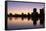 Oakland Skyline and Lake Merritt, Oakland, California, United States of America, North America-Richard Cummins-Framed Stretched Canvas