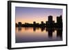 Oakland Skyline and Lake Merritt, Oakland, California, United States of America, North America-Richard Cummins-Framed Photographic Print