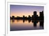 Oakland Skyline and Lake Merritt, Oakland, California, United States of America, North America-Richard Cummins-Framed Photographic Print