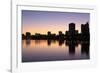 Oakland Skyline and Lake Merritt, Oakland, California, United States of America, North America-Richard Cummins-Framed Photographic Print