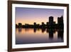 Oakland Skyline and Lake Merritt, Oakland, California, United States of America, North America-Richard Cummins-Framed Photographic Print