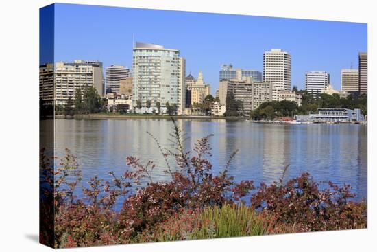 Oakland Skyline and Lake Merritt, Oakland, California, United States of America, North America-Richard Cummins-Stretched Canvas